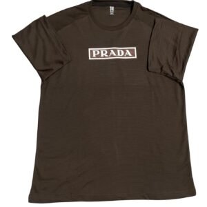 Prada-Oversized T-Shirt Brown