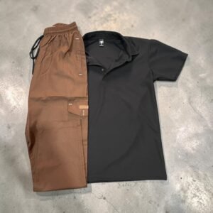 Cutton Stuff Trouzer/Polo T shirt🔥